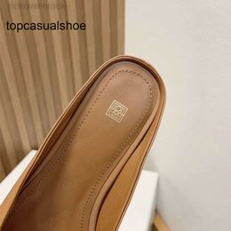 Toteme l designer mullet clogs slippers designer flat shoes sandals bottom casual slippers minimalist wind beach shoes dress shoes Wrap-around slippers ER6D