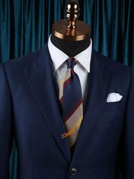 Zometg Neckties fashion Tie stripes Mens Neckties Business Ties Mens Neck-Tie Wedding Ties mens necktie dress shirts ties 240522