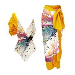 New Hot Selling Bikini Three Piece Tie Dyed Fashion Conservative Womens Split Swimsuit