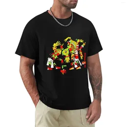 Men's Polos Inca Aztec Mexican Culture T-shirt Vintage Clothes Plus Sizes Summer Tops Boys Animal Print Designer T Shirt Men