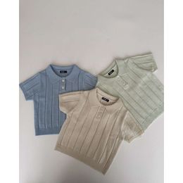 Styl Summer Baby 2024 z cienkim swetrem dla dzieci, koreański trend Sweter L2405 L2405