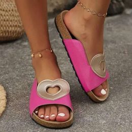 Square Summer Toe Sandals Flat Beaded Slippers Women Roman Slipper Outdoor Ladies Flip Flops Comfort Beac 57a