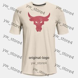 Mens Tshirts Project Rock Brahma Bull Tshirt Sıradan Moda Sokak Giyim Kadın Erkekler Spor Giyim Yüksek Kalite Kısa Kol Boyutu XS 6XL Yaz 9156