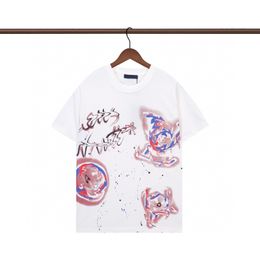Summer T-shirt Designer Men's Women's Fashion Tops Casual pullover Loose Hip Hop Street Wear Printed alphabet cotton crew-neck short-sleeved Shirt Asian size M-3XL #09