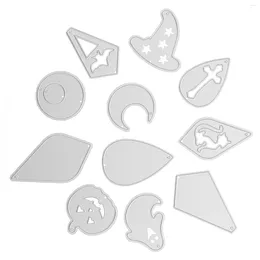 Storage Bottles 11 Pcs Earring Die DIY Cutting Craft Stencil Hand Mould Metal Making Dies & Crafts Supplies