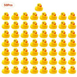 Bath Toys Baby Bathing Duck Swimming Pool Bathing Toy Floating Squeak Rubber Duck Shower Water Toy Childrens Gift d240522