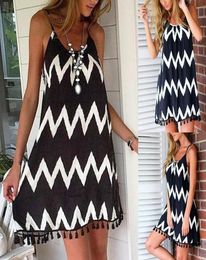 Women039s Swimwear Casual Dresses Beach Cover Ups Stripe Bikini Up For Women With Tassel Summer Dress Ladies Tunics Swimsuit Pl2016142