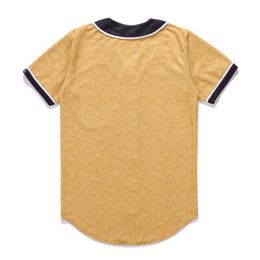 Baseball Jersey Men Stripe Short Sleeve Street Shirts Black White Sport Shirt XAZ1001 70558
