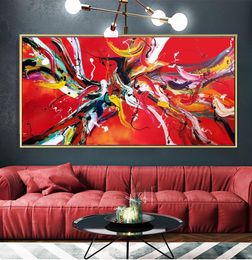 pop art red line canvas print abstract painting wall art pictures for living room modern pictures drop1217434