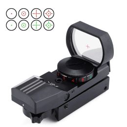 Holographic 4 Reticle Green Red Dot Sight Riflescope Reflex Optics Collimator For 11mm / 20mm Rail Hunting Rifle Gun Airsoft