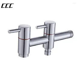 Bathroom Sink Faucets CCC Household Wall-mounted Multifunctional Faucet Brass Single-cooling Dual-purpose Washing Machine/mop Pool/garden