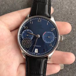 42MM blue dial men man men's watch wristwatch sapphire waterproof V5 best version quality ZF automatic movement orologio di lusso montre DE luxe genuine leather strap