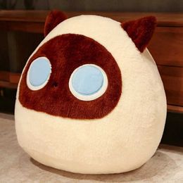 Plush Dolls 10cm-60cm Cute Cartoon Cat Stuffed Soft Animal Kitten Plush Doll Toy Pendant Kawaii White Black Cat Pillow Gift for Children H240521 UL6I