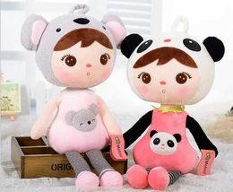 Dolls 49cm Metoo Doll Plush Cute and Cute Filling Childrens Toy Girl Birthday and Christmas Gift Cute Girl Jibao Baby Doll Panda S2452202 S2452203