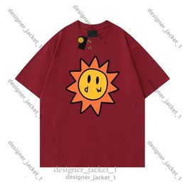 T Shirt Men Drawdrew Designer T Shirt Smiley Sun Playing Cards Tee Draw T Shirt Graphic Printing Tshirt Summer Trend Short Sleeve Casual Shirts 6f48