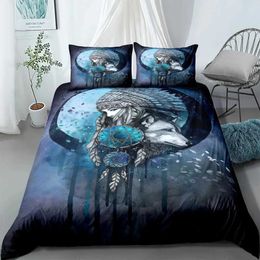 Bedding sets Dreamcatcher Ethnic Set Single Twin Double Queen King Cal Size Bag with case No Sheet for Adults H240521 ZETV