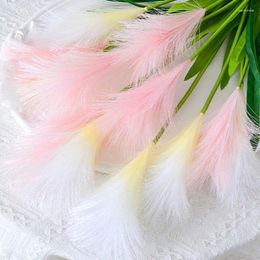 Decorative Flowers 1PC Artificial Pampas Grass Bouquet For Home Bedroom Room Wedding Party Decoration Fake Plant Simulation Dried Flower