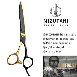 Hair Scissors MIZUTANI Scissors 6.0 inch VG10 material Scissors slimming shaver flat shaver professional hair removal shaver tool kit Q240521