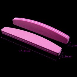5pcs/lot Nail File Buffer Sponge 100/180 Sanding Washable Nail Polish Blocks For UV Gel Pedicure Manicure Care Tools