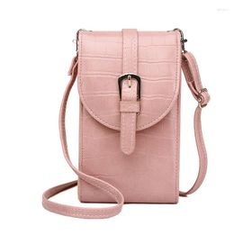 Evening Bags 2024 Trendy Cross-body Women Spring/summer Small Square Bag Belt Buckle Single Shoulder Crocodile Pattern Mobile Phone