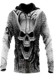 Men039s Hoodies Sweatshirts Sweatshirt 3D Print Horror Skull Streetwear Harajuku Pullover Hip Hop Jacket Men Women Tracksuit 8703521