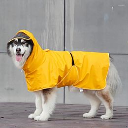 Dog Apparel Raincoats Rain Poncho Coat Waterproof Jacket With Hood For Medium And Large Dogs Lightweight Hoodies Pet Windproof