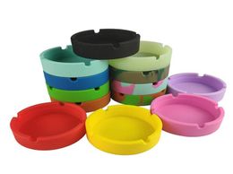 22 Styles Silicone Ashtray Creative Round Antishock Smoke Ash Tray Fashion Environmental el Home Square9240440