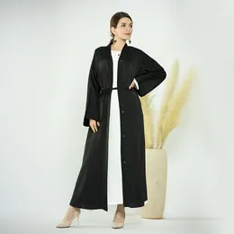 Ethnic Clothing Dubai Open Abaya Muslim Women Cardigan Maxi Dress Turkey Kaftan Robe Kimono Modest Islamic Arab Eid Femme Jalabiya Morocco