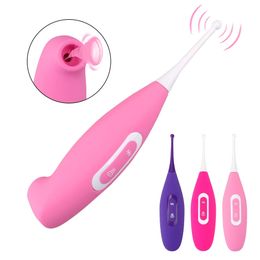 2-in-1 G-Spot vibrator suction cup vibrator 8-speed tongue vibration Nipple suction cup stimulator female sex toy 240516