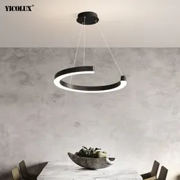 Chandeliers Living Room Chandelier Modern Simple Circular Pendant Lamp Main Atmospheric Dining Ceiling Decoration