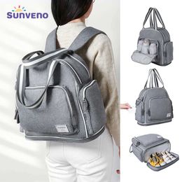Diaper Bags Sunveno Bag travel backpack for pregnant women small sleeping bag mothers care - large capacity waterproof multifunctional baby d240522