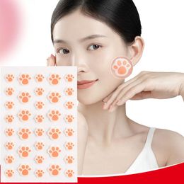 Hydrocolloid Acne Pimple Patch 36 Counts Cute Cat Paws Shaped Acne Absorbing Cover Patch, Invisible Acne Patches For Acne D W3I3