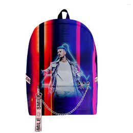 Backpack Harajuku Novelty School Bags Boys Girls M Pokora 3D Print Oxford Waterproof Notebook Multifunction Shoulder Backpacks