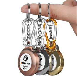 DIY MINI Keyring Gauging Tool Delicate Measure Keychain Tape Measure 2m Retractable Ruler Measuring Tools
