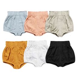 2024 bambini Summer Summer Shorts Cotton Linen Cartone Belmite Bilk Abbigliamento per 3m-4T Boy Girl Corean Cute Pp Pants L2405