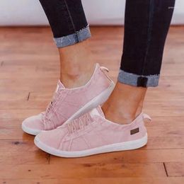 Fitness Shoes Summer Flats Canvas For Women Casual Vulcanised Sneakers Girls Low-cut Lace-up XYZ123