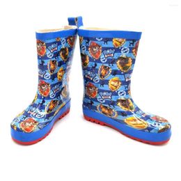 Boots Children's Boys Water Shoes Girls Rain Primary School Kindergarten Cute Cartoon Plus Velvet Kids Rubber