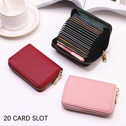 Storage Bags Card Bag Exquisite High-end Compact Anti-Degaussing Anti-Theft Brush Large Capacity Multi-Card Driver's Jacket Wallet