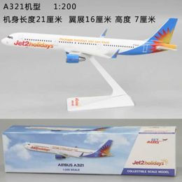 Aircraft Modle 1 200 Scale A321 B737-800 Jet 2 Holidays ABS Plastic Aeroplane Model Toys Aircraft Plane Model Toy Assembly Resin for Collection Y240522
