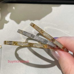 Carrtter Designer Screw Bangle Bracelet Fashion Luxury Jewelrys Trendy 18K Gold Diamond for Women Men Nail Bracelets Silver Jewellery Bracelet CWS0