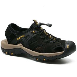 Genuine Breathable Design Shoes Summer s Outdoor Men's Leather Sandals Fashion Walking Roman Sneakers 230720 4327 776 Deign Shoe Men' Sandal Fahio 49d n Sneaker