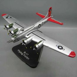 Aircraft Modle 1/144 Scale B17 B-17 USA Army Heavy Bomber Diecast Metal Military Plane Aircraft Airplane Model Display Collections Y240522