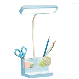 Table Lamps LED Lamp For Children Pen Storage Eye Protection Stepless Dimming Desk Study Student Office