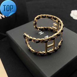 High-end Designer 18K Gold Plated Bracelets Famous Women Letter Titanium steel Bangle Bracelet Lovers Fashion Jewellery Accessories Wedding Gift