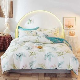 Bedding sets Floral Style Set 100% Cotton Duvet Cover cases Breathable Skin-friendly Fresh 16 Sizes H240521 X5KI