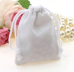 White Velvet Drawstring bag Gift Wrap bags Flocked phone bag Jewellery Pouches drawstring bag7236713