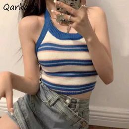 Women's Tanks Camis Women Retro Fashion Daily Sexy Breathable Chic European Style Sweet All-match Youthful Streetwear Summer Students