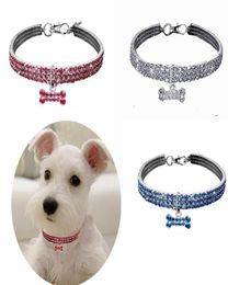 Jewelry Dog Necklace Collar Pet Puppy Collar Bling Rhinestone Diamond Cat Collar Pet Mascotas Supplies6218011