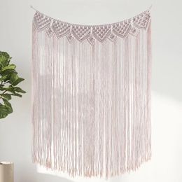 Tapestries Primary Colour Rope Woven Door Curtain Tapestry Home Partition Curtains Decoration For Homestays Hand Tassel