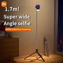 Selfie Monopods Suitable for Android iPhone smartphone height adjustable to 66.93 inches with remote control d240522